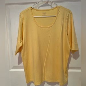 LLBean ladies scoop neck blouse